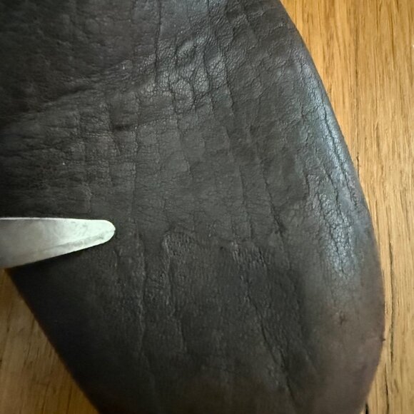 Miu Miu IT 38 US 9 Brown Leather Floral Embroidered Riding Boots - with flaws - Picture 14 of 16